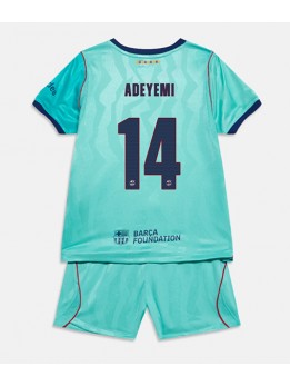 Otroški Nogometna dresi replika Barcelona Karim Adeyemi #14 Tretji 2026-27 Kratek rokav (+ hlače)